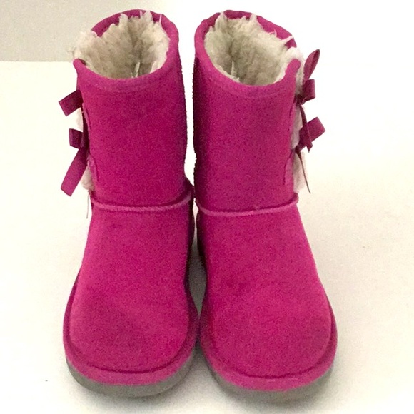 Koolaburra by UggGirl’s Pink Suede Boots. Ribbons, Good Soles Size 3. - Picture 1 of 7